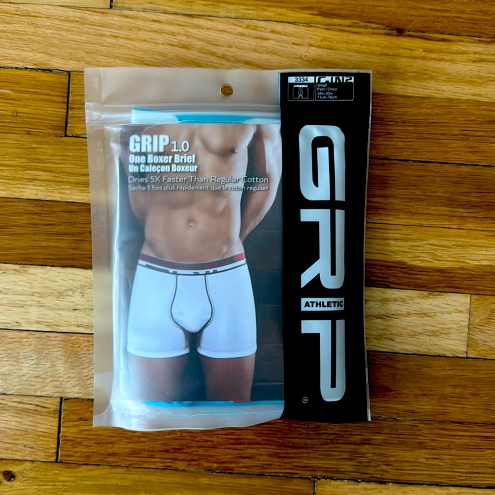 Neon blue mens small Cin2 boxer brief - NWT